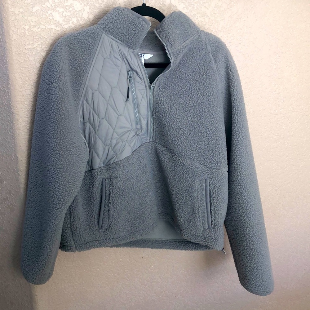 Joy lab gray xl half zip jacket